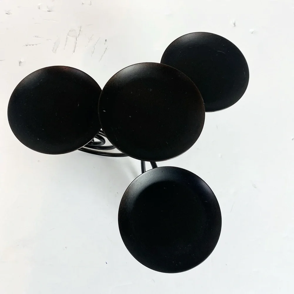 PartyLite Viking 4 Pillar Metal Candle Holder 8” x 8” - Picture 3 of 5